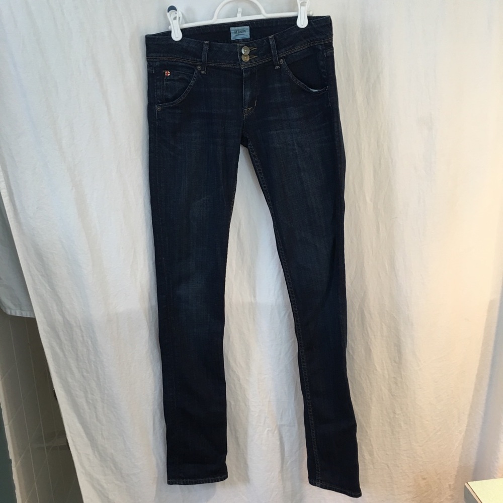 Hudson Jeans Women's Straight Leg Dark Wash Blue Jeans